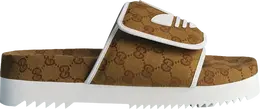 Adidas Кроссовки Gucci x Slide Sandal 'Mesa GG Monogram', коричневый ie2276 | brown
