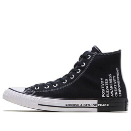 Кроссовки chuck taylor all star high 'seek peace - black' Converse, черный 165766c | black