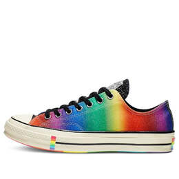 Кроссовки chuck 70 low 'pride shimmering rainbow' Converse, красный 165714c | red/yellow/blue