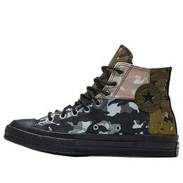 Кроссовки chuck 70 high 'patchwork blocked - camo black' Converse, черный 165912c | black/camo