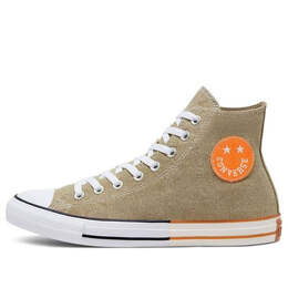 Кроссовки happy camper chuck taylor all star high top 'khaki orange white' Converse, хаки 167658c | khaki/orange/white