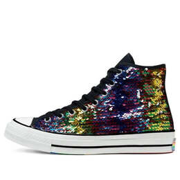 Кроссовки chuck 70 high 'pride - sequined' Converse, серебряный 167755c | silver
