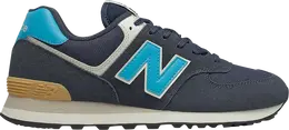 Кроссовки New Balance 574, темно-серый/голубой ml574ms2 | blue