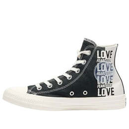 Кроссовки chuck taylor all star high 'love fearlessly' Converse, черный 168228f | black