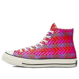 Кроссовки chuck 70 hi 'culture weave - red pink' Converse, розовый 167990c | pink