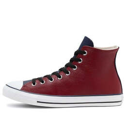 Кроссовки chuck taylor all star high 'seasonal colorblock - team red obsidian' Converse, красный 168539c | wine red/black