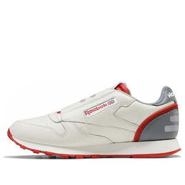 Кроссовки classic leather stomper 'chalk legacy red' Reebok, бежевый ef3374 | cream