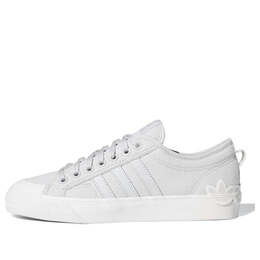 Кроссовки nizza 'oversize heel logo - light solid grey' Adidas, серый ef5714 | grey