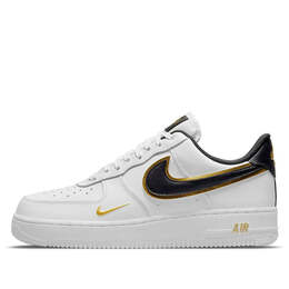 Кроссовки air force 1 '07 lv8 'metallic swoosh pack - white metallic gold' Nike, белый da8481-100 | white/black/metallic gold