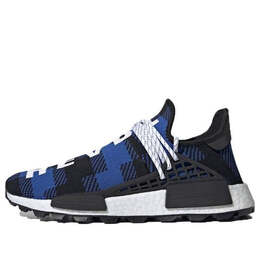 Кроссовки x pharrell x billionaire boys club nmd hu trail 'blue plaid' Adidas, мультиколор ef7387 | poblue/cblack/ftwwht