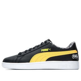 Кроссовки smash v2 'me happy - black yellow' Puma, черный 386396-02 | black/yellow/white