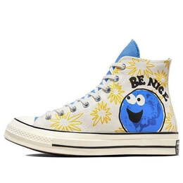 Кроссовки chuck 70 high 'sunny floral - be nice' Converse, белый 172863c | white/yellow/blue