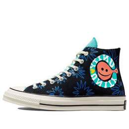 Кроссовки chuck 70 high 'sunny floral' Converse, черный 172824c | black/blue/blue