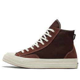 Кроссовки chuck 70 high 'final club - dark root' Converse, коричневый 173196c | dark brown/white