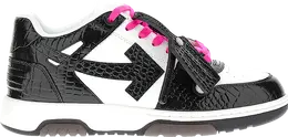 Кроссовки Off-White Out of Office 'Croc - Black White' 2023, белый omia189s23lea006 0110 | white