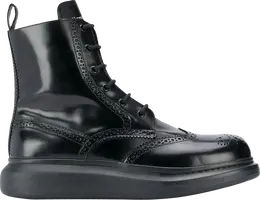 Кроссовки Alexander McQueen Hybrid Brogue Boot 'Black', черный 586199 whx51 1000 | black