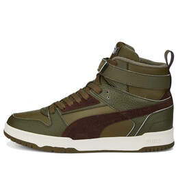 Кроссовки rbd game high 'olive green burgundy' Puma, зеленый 387604-01 | olive green/burgundy