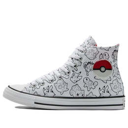 Кроссовки pokemon x chuck taylor all star high 'poke ball' Converse, черный a01651c | black/white