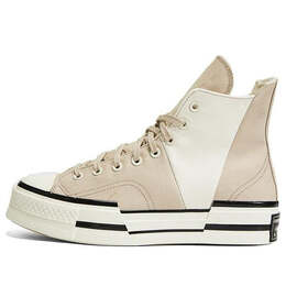 Кроссовки chuck 70 high plus 'logo collage - beach stone' Converse, серый a02774c | beach stone/egret