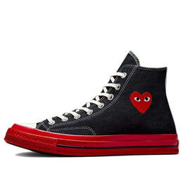 Кроссовки x comme des garcons play chuck 70 high 'black red' Converse, черный a01793c | black/red