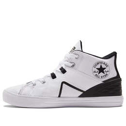 Кроссовки chuck taylor all star flux ultra mid 'white black' Converse, белый a01168c | white/black