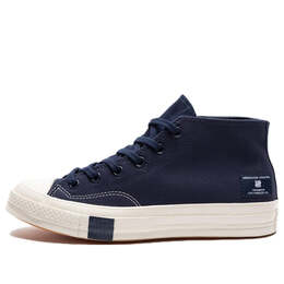 Кроссовки undefeated x chuck 70 mid 'black iris' Converse, синий a02142c | blue/white