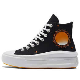Кроссовки chuck taylor all star move high 'black white orange' Converse, черный a02896c | black/white/orange