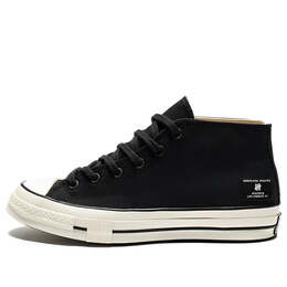 Кроссовки x undefeated 1970s mid 'black white' Converse, черный a00673c | black/white
