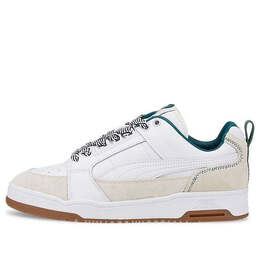 Кроссовки ami x slipstream lo 'white green gum' Puma, белый 387703-01 | white/gray