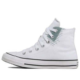 Кроссовки chuck taylor all star hi stitched patch 'white' Converse, белый a05031c | white / green