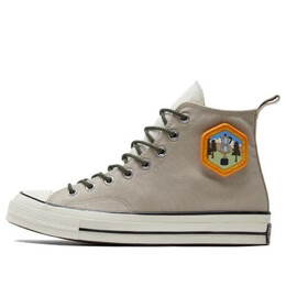Кроссовки chuck 70 hi 'beach stone' Converse, серый a06076c | beach stone/black/egret