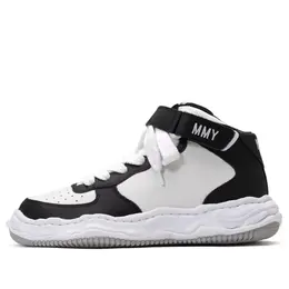 Кроссовки wayne og sole leather high-top sneaker 'black white' Maison Mihara Yasuhiro, черный a08fw705-blkwht | black/white