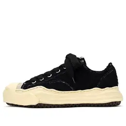 Кроссовки hank low original sole broken suede 'black' Maison Mihara Yasuhiro, черный a09fw724-blk | black/cream