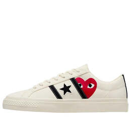 Кроссовки x comme des garçons play one star academy pro 'milk black' Converse, мультиколор a09878c | milk/black/red