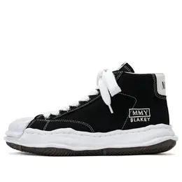Кроссовки blakey og sole canvas high-top sneaker 'black' Maison Mihara Yasuhiro, черный a08fw736-blk | black/white