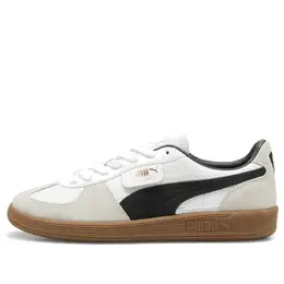 Кроссовки palermo leather 'white vapor grey gum' Puma, белый 396464-01 | white/vapor grey/gum