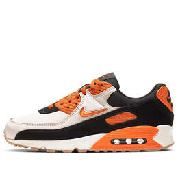 Кроссовки air max 90 'home & away - safety orange' Nike, мультиколор cj0611-100 | sail/safety orange/black/gum medium brown