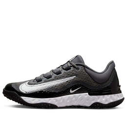 Кроссовки alpha huarache elite 4 tf 'black white' Nike, черный dj6523-011 | black/dark smoke grey/light smoke grey/white