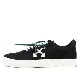 Кроссовки low vulcanized canvas sneaker 'black white orange' Off-White, черный omia085c99fab0021001 | black/white/orange