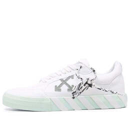Кроссовки low vulcanized canvas sneaker 'white green orange' Off-White, белый omia085f21fab0010151 | white/green/orange