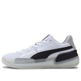 Кроссовки clyde hardwood 'black' Puma, белый 193663-01 | puma white/black