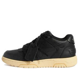 Кроссовки out of office leather sneakers 'black yellow' Off-White, черный omia189f23lea0011010 | black/yellow