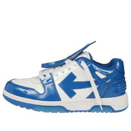 Кроссовки out of office low-top patent sneaker 'blue white' Off-White, синий omia189f22lea0060145 | blue/white