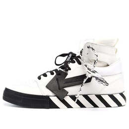Кроссовки vulcanized high-top 'white black' Off-White, белый omia225f21lea0010110 | white/black
