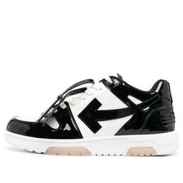 Кроссовки out of office low-top patent sneaker 'black white' Off-White, черный omia189s22lea0020110 | black/white
