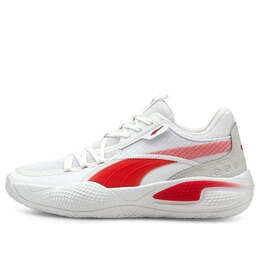 Кроссовки court rider team 'white high risk red' Puma, белый 195660-01 | white/red