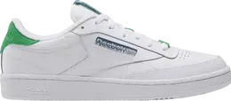 Reebok Кроссовки Club C 85 'White Sport Green', белый 100202371 | white