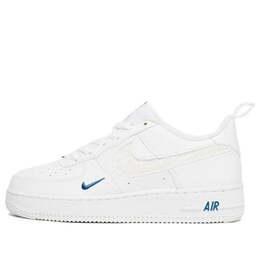 Кроссовки air force 1 low lv8 gs 'white blue' Nike, белый fb8034-100 | white/dark marina blue