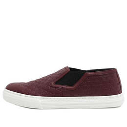 Кроссовки microssima pattern leather slip on 'strong red' Gucci, красный 466872-d4710-6168 | strong red