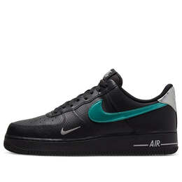 Кроссовки air force 1 '07 low 'black blue lightning' Nike, черный fd0654-001 | black/teal/grey